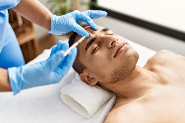 Administration of botox for men